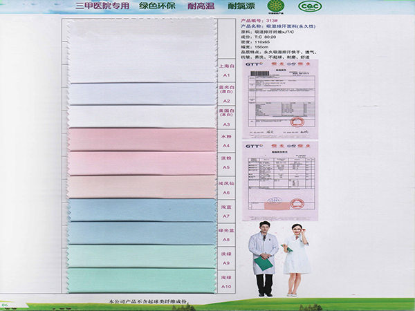 lewin乐玩313#吸湿排汗新材料医护面料